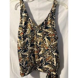 Wildfang Empower Satin Cami Top XS Butterfly Print NWT